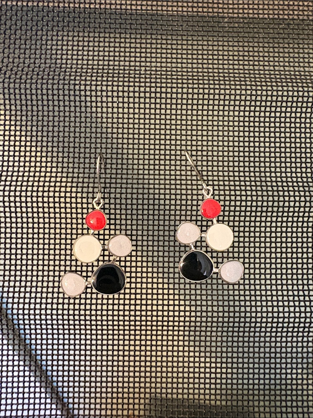 David Howell & Co Contemporary Multi-Dot Drop Earrings Coral, White
Black & Gray - Picture 3 of 6